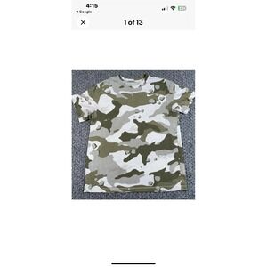 nike dri fit shirt camo large Cotton Blend